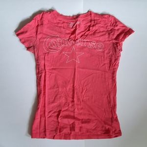CONVERSE: V-Neck Tee, Size S